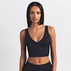 NikeSKIMS Matte Women's V-Neck Long-Line Bra. Nike.com